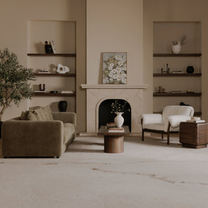 Moe's Davie Sofa in Olive Chenille