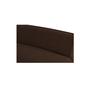 Moe's Naomi 2-Piece Convex Modular Sectional - Dark Brown