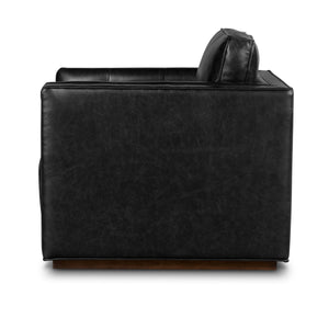 Kiera Swivel Chair In Sonoma Black