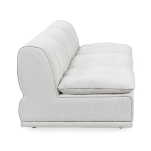 Haven Leather Modular Sofa - White, Customizable Design