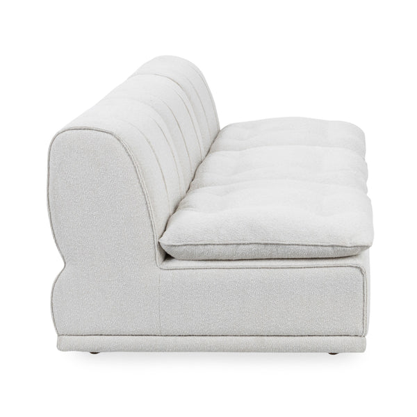 Haven Leather Modular Sofa - White, Customizable Design