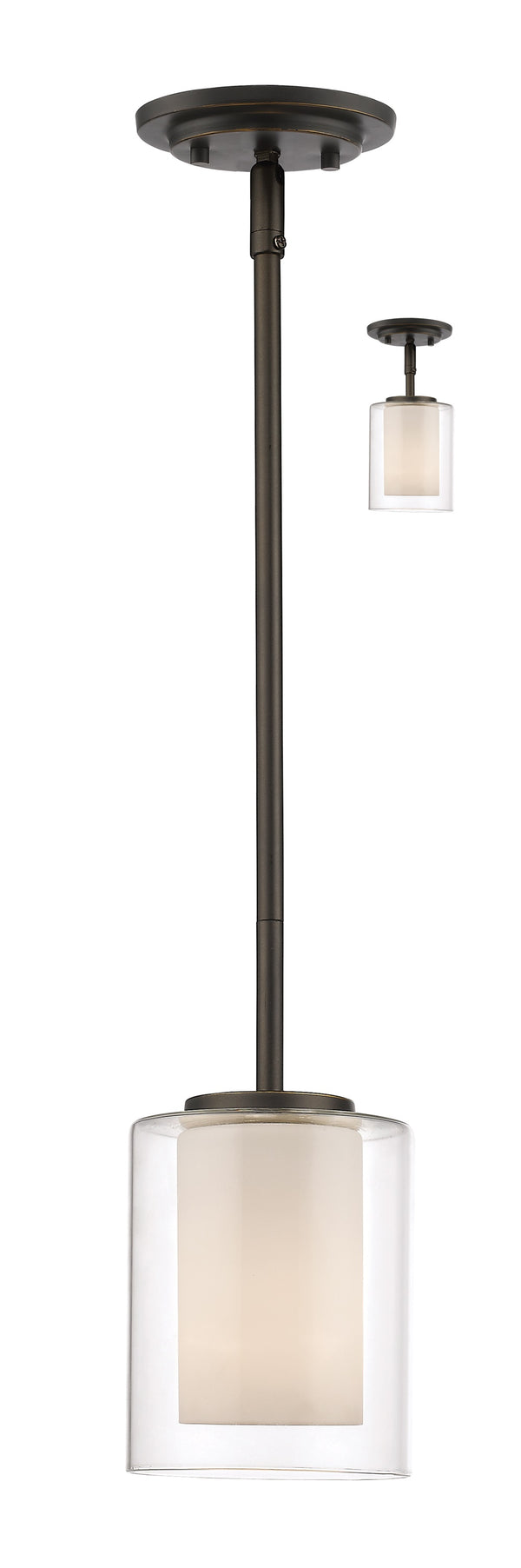 Willow 1 Light Mini Pendant in Olde Bronze Finish