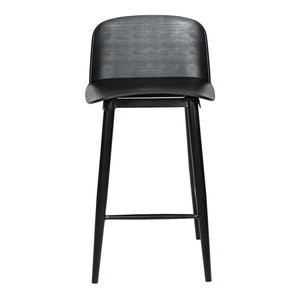 Moe's Looey Counter Stool Set of Two in Black