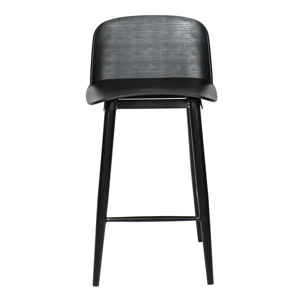 Moe's Looey Counter Stool Set of Two in Black
