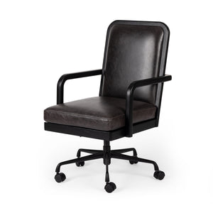 Lacey Desk Chair In Brushed Ebony