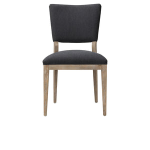 Phillip Upholstered Dining Chair Set of 2 - Linen Blend, Wood Frame