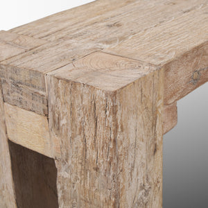McArthur Whitewash Reclaimed Wood Bench