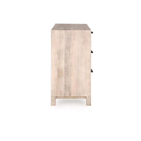 Jensen Solid Wood Dresser in Meadow Taupe with Cane Detailing