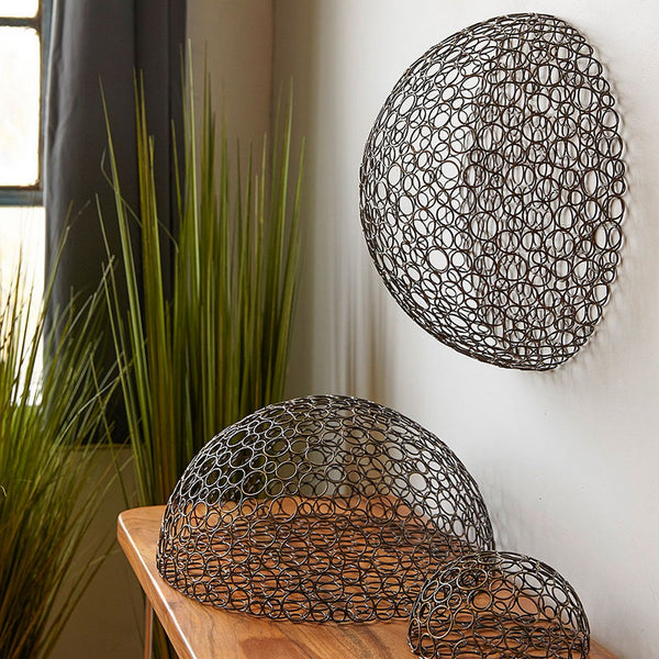 Half Circle Wire Ball, Bronze