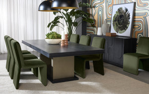 CASCATA DINING CHAIR - MOSS GREEN