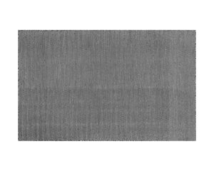 CUSCO HAND-WOVEN RUG - BLACK / WHITE - 5' X 8'