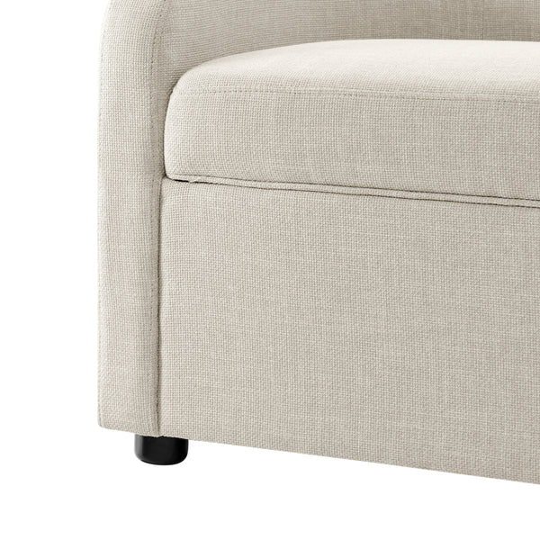 Wendy KD Fabric Storage Bench, Meridian Cream