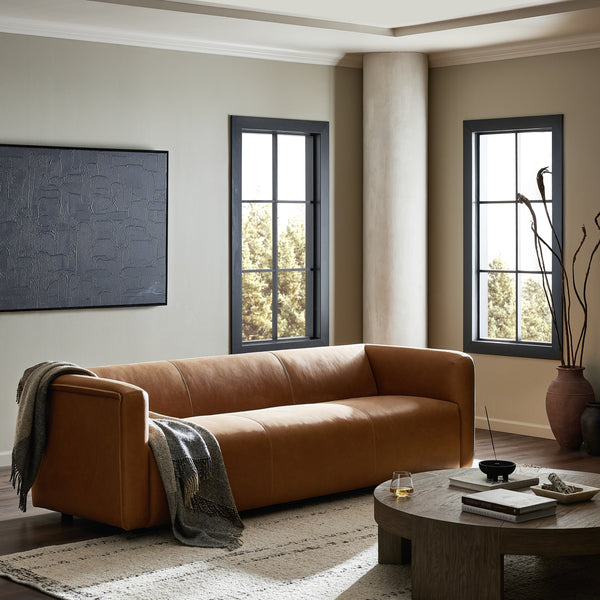 Wellborn Sofa 97" in Palermo Cognac