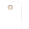 Aluvia Mini 1-Light Wall Lamp in Pearl with White Wall Hanger