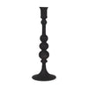 Haute Large Matte Black Blown Glass Candlestick
