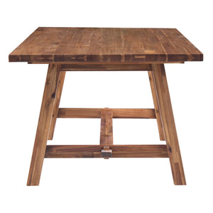 Bedford 79" Rect. Dining Table "A" Base In Brushed Brown 
