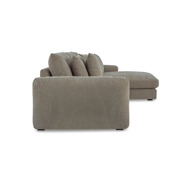 Moe's Berga Sectional Right in Grey Pebble