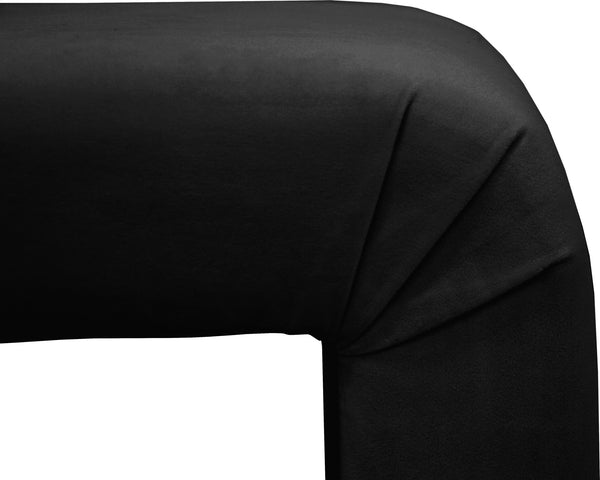 Dale Bench In Black Velvet