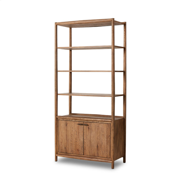 Glenview Bookcase In Weathered Oak