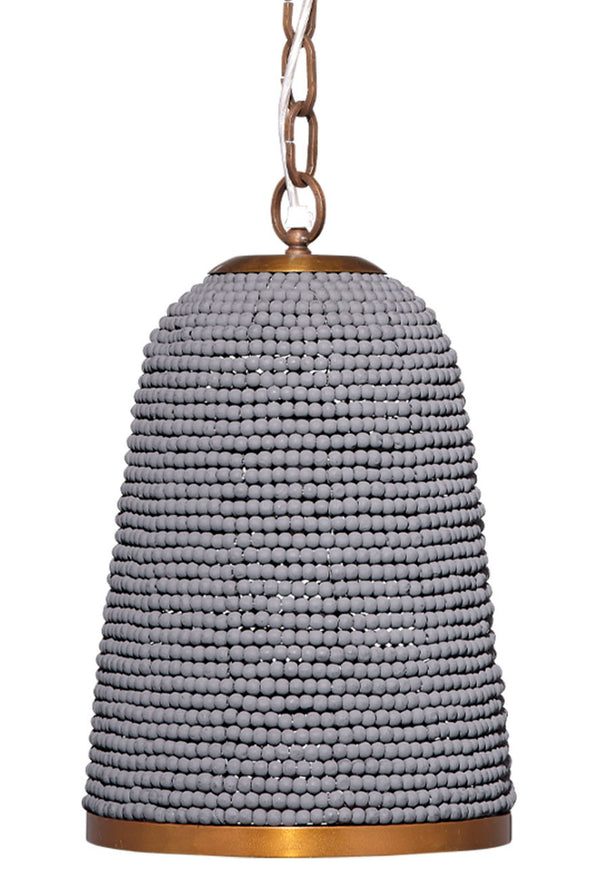 Creekside 1-Light Beaded Pendant, Slate Blue