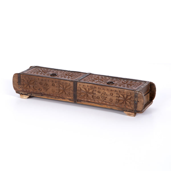Found Carved Box In Reclaimed Natural