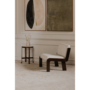 Moe's Edie Accent Chair in Flecked Ivory