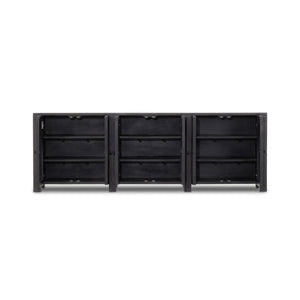 Tilda 6 Door Sideboard - Black Wash Mango