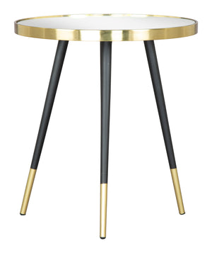 Particle Side Table Black & Gold