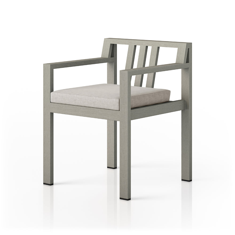 Monterey Outdoor Dining Armchair In Grey
