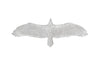 Soaring Eagle Wall Art, Resin, Silver Leaf, Small