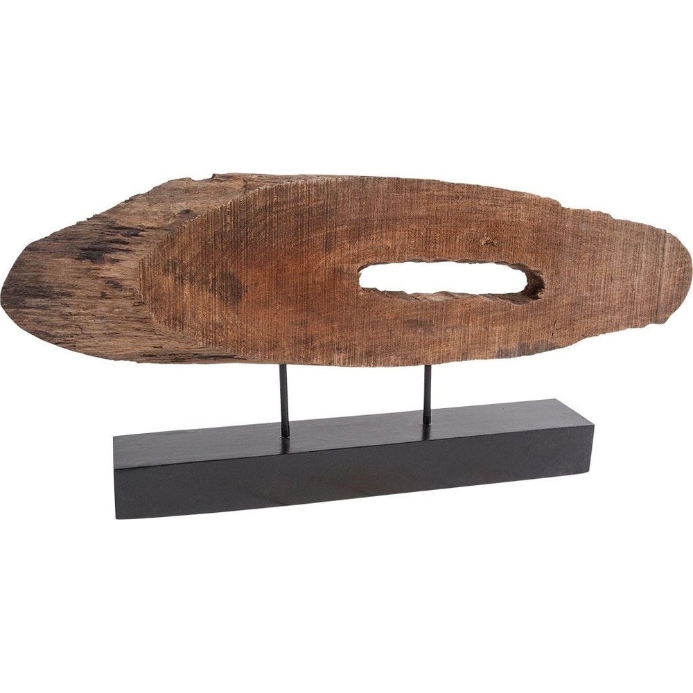 Yeadon I 5L x 34W Brown Shaped Oval Wood Object