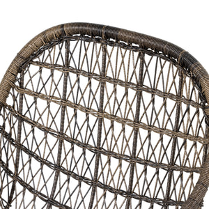 Bandera Outdoor Stool W/Cshn In Grey In Countr