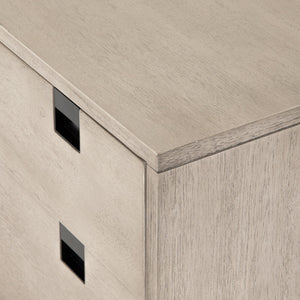 Carly 2 Drawer Nightstand In Grey Wash