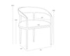 ZANATTA DINING ARMCHAIR - CHARCOAL BLACK LEATHER