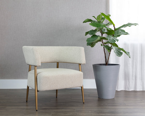 MAESTRO LOUNGE CHAIR - DOVE CREAM