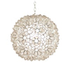20" DIA CAPIZ LOTUS PENDANT