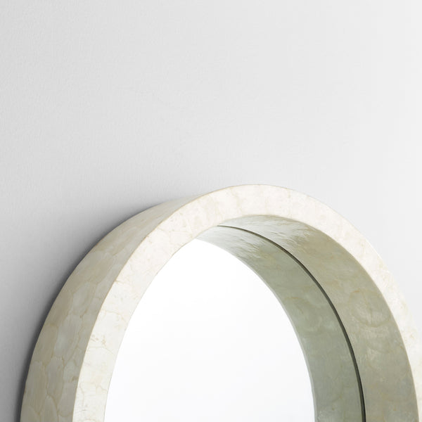 Triton Round Mirror|Wh-Sm