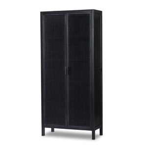 Caprice Tall Cabinet - Black Wash Mango