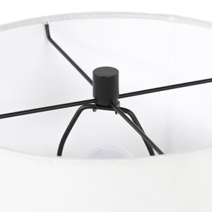Innes Table Lamp In Matte Black Cast Alumnm