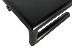 Emerson Industrial Steel Coffee Table in Matte Black