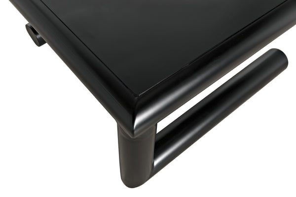 Emerson Industrial Steel Coffee Table in Matte Black