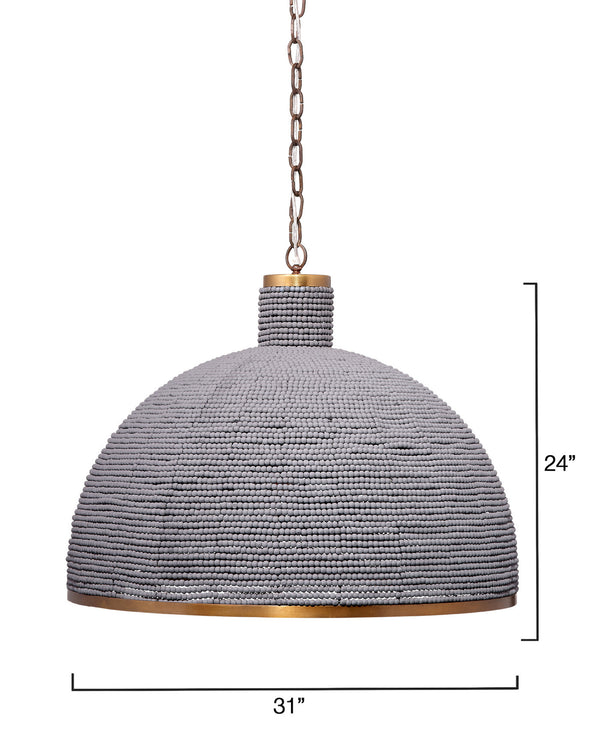 Big Sur 1-Light Beaded Chandelier, Slate Blue