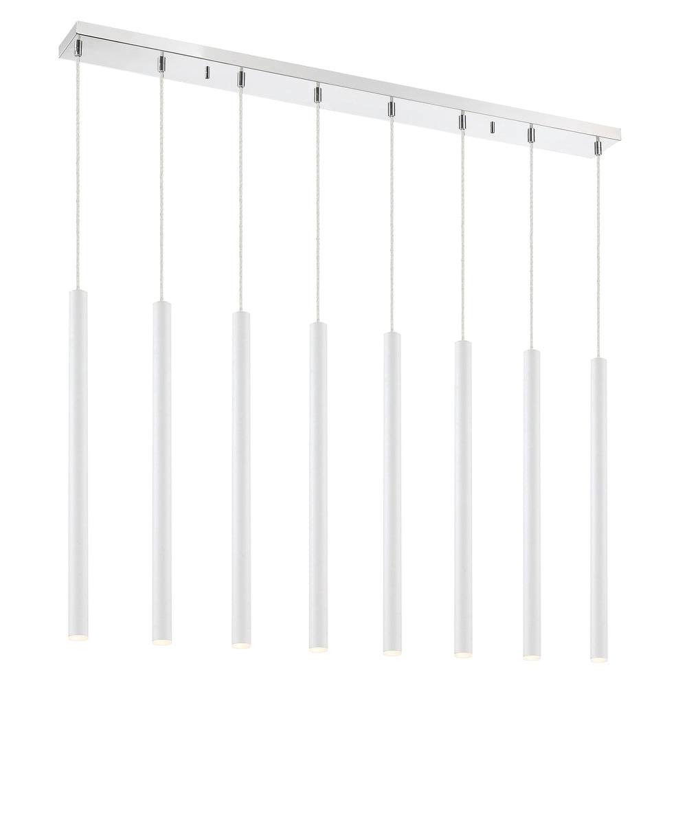 Forest 8 Light Island/Billiard in Chrome Finish
