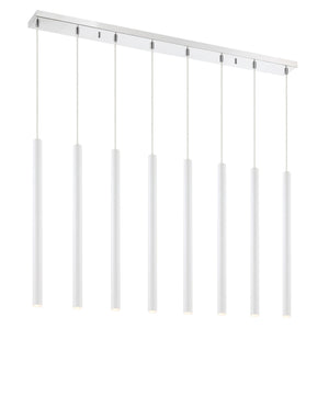 Forest 8 Light Island/Billiard in Chrome Finish
