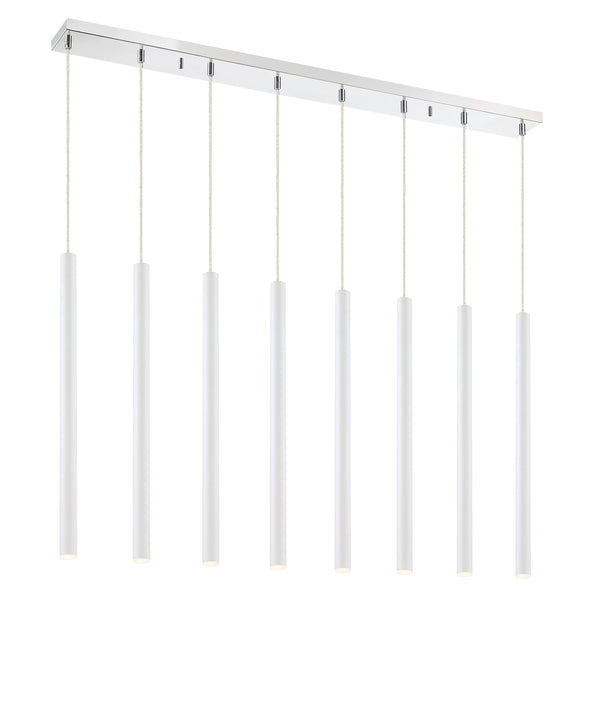 Forest 8 Light Island/Billiard in Chrome Finish