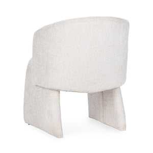 Halstead Upholstered Dining Chair with Barrell Back - Natural
