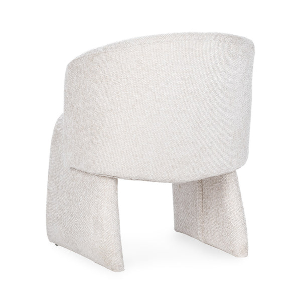 Halstead Upholstered Dining Chair with Barrell Back - Natural