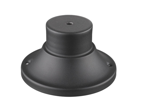 Pier Mounts Outdoor Pier Mount in Black Finish
