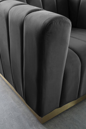 Francis Chair In Grey Velvet