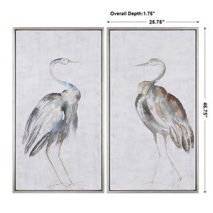 Summer Birds Hand Painted Canvases
